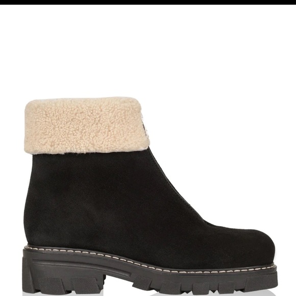 La Canadienne - ABBA Shearling Lined Suede Bootie - Picture 2 of 7